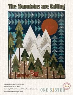 the mountains are calling quilt pattern