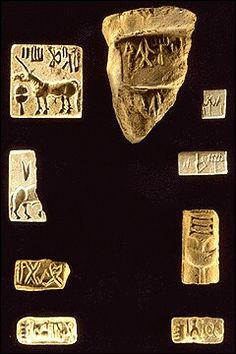 Harappan seals.2.500 b.c. Historical Artifacts, World History