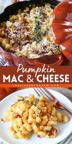 A delicious combination of ingredients, this Pumpkin Mac and Cheese with Bacon will become you new favorite fall side dish. Autumn Side Dishes, Fall Cocktails Recipes