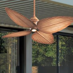 Gauguin 52 Ceiling Fan - Bees Lighting Beige Ceiling, Tropical Ceiling, Tropical Ceiling Fans, Exterior Ceiling Fans, Covered Deck, Minka Aire, Flush Mount Ceiling Fan, Dimmable Led Lights, Outdoor Ceiling