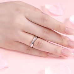 Simple in design, the ring is finished with a bright polished shine. Celebrate your commitment with this meaningful wedding band.Carat Weight: 0.29 ctStone Size: 1 mmStone Type: Jeulia® StoneNumber of Stones: 29 Stone Color: Diamond WhiteStone Shape: RoundWeight: 2.7 gWidth: 2.1 mmHeight: 2.3 mmThickness: 1.2 mmMaterial: 925 SilverPlating Color: Silver Silver Open Diamond Ring For Promise, Minimalist Cubic Zirconia Open Ring For Wedding, Minimalist White Gold Crystal Ring For Anniversary, Formal Couple Rings With Diamond Cut And Open Ring, White Gold Open Ring Couple Promise Rings, White Gold Open Ring For Couples Promise, Formal Open Couple Rings With Diamond Cut, Formal Diamond Cut Open Couple Rings, White Gold Diamond Crystal Promise Ring