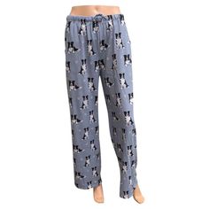 Pet Lover Unisex Pajama Bottoms - Border Collie - Comfortable Cotton Sleep Pants, Cozy Cotton Bottoms For Lounging, Cozy Cotton Pants, Full-length Cotton Bottoms For Lounging, Comfy Relaxed Fit Bottoms For Pajama Party, Full Length Cotton Bottoms For Lounging, Cozy Cotton Sleep Pants, Cotton Long Pants For Pajama Party, Cotton Sweatpants With Elastic Waistband For Pajama Party