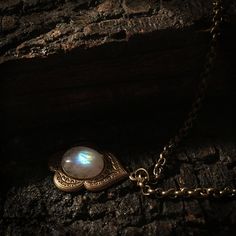 Mara  Antique Rainbow Moonstone Necklace Moonstone by OnlySonum Bohemian Moonstone Jewelry With Moon Charm, Gold Moonstone Pendant Necklace, Gold Crescent Moonstone Necklace, Moon-shaped Brass Necklace For Gift, Crescent Moonstone Necklace In Gold, Moon Shaped Brass Necklace For Gift, Bohemian Moonstone Jewelry With Moon Phase Detail, Bohemian Moonstone Jewelry With Moon Phase, Gold Moonstone Jewelry With Moon Phase