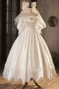 Puff Sleeve Wedding Dress, Prom Dress White, Evening Dress Wedding, White Evening Dress, White Prom Dress, Lace Prom Dress, Wedding Dresses For Sale, فستان سهرة, Sleeve Wedding Dress