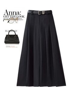 F00234097-105 Elegant High-waist Black Pleated Skirt, Elegant Black Floor-length Skirt, Black A-line Pleated Evening Skirt, Green Leather Skirt, Black Non-stretch Long Pleated Skirt, Vintage Floral Skirt, Long Leather Skirt, Luxury Black Midi-length Pleated Skirt, Gauze Skirts