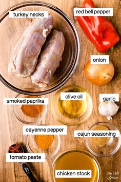 the ingredients to make this chicken dish are shown