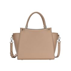 "This Miztique vegan leather satchel bag will complement your everyday looks. This Miztique vegan leather satchel bag will complement your everyday looks. 9\"H x 15\"W x 4\"D Handle: 5'' drop Crossbody strap length: 20\"-25\" Zipper closure Gold-tone hardware Interior: 1 zip pocket and 2 slip pockets Exterior: 1 zip pocketCONSTRUCTION & CARE Body and lining: polyurethane Wipe clean Imported Size: One Size. Color: Beig/Khaki. Gender: female. Age Group: adult. Material: Faux Leather." Beige Top Handle Satchel For Travel, Versatile Beige Satchel For Office, Chic Faux Leather Shoulder Bag With Top Handle, Chic Faux Leather Shoulder Bag With Top Carry Handle, Trendy Faux Leather Satchel With Detachable Strap, Daily Use Faux Leather Satchel, Trendy Beige Satchel For Fall, Chic Faux Leather Satchel With Detachable Handle, Versatile Handheld Faux Leather Satchel