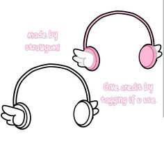 an image of headphones with the words made by stavuii on them