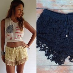 Boho Lace Leisure Shorts. Perfect for relaxing/ Going out and | Etsy Bohemian Shorts For Beach Party Vacation, Bohemian Style Shorts For Beach Party Vacation, Bohemian Shorts For Summer Beach Party, Stretch Beachwear Shorts For Festival, Bohemian Beach Shorts For Beach Season, Bohemian Shorts For Beach Vacation, Beachy Shorts For Beach Season Festivals, Bohemian Style Short Bottoms For Beach Party, Bohemian Style Shorts For Beach Party