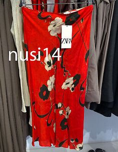 ad eBay - ZARA NEW WOMAN MID-WAIST ZW COLL. FLORAL PRINTED MIDI SKIRT RED XS-XL 8702/069 - Buy Now, click the link (eBay) Zara New, Printed Midi Skirt, Women Skirts, Women's Skirts, Floral Printed, New Woman, Click The Link, Midi Skirt, Womens Skirt