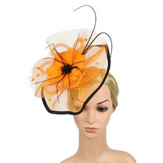 Women Girl Fascinators Hair Clip Hairpin Hat Feather Cocktail Wedding Tea Party Feature 100% brand new and high quality. Quantity:1pc New fashion design, Very popular. Material:Polyester Apply to gender:Adult Size:about 30X26cm One size fit most,stretchy Soft and fashionable Very comfortable Stretch Fabric,a perfect gift to yourself or friends. Pls Note:Different computer have different monitor,the color may be a little difference. Thanks for your understandings. Package Content: 1X Hairband Col Summer Party Flower Headband, Handmade Flower Headband For Summer, Summer Party Flower Hair Accessories, Summer Handmade Flower Hair Accessories, Elegant Hair Accessories With Matching Headband For Races, Summer Party Flower Headpiece, Floral Headpieces For Summer Parties, Adjustable Hair Accessories With Matching Headband, Adjustable Pinched Crown Summer Headband