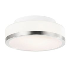 a white ceiling light on a white wall