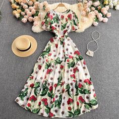 Ladies dress, new style, noble, elegant, temperament, long printed dress holiday dressMaterial:blendedStyle:elegantFeatures:printed,floralColor:as pictureSize(cm):M,L,XL,2XL 1inch=2.54cmM Length 140 Bust 90 Waist 72 Sleeve 25&ltp&gtL Length 141 Bust 94 Waist 76 Sleeve 26</p>&ltbr/>&ltp&gtXL Length 142 Bust 98 Waist 80 Sleeve 27</p>&ltbr/>&ltp&gt2XL Length 143 Bust 102 Waist 84 Sleeve 28</p>&ltbr/>&ltp&gtNote:Due to different Chiffon Floral Print Short Sleeve Dresses, Floral Print Short Sleeve Chiffon Dress, Floral Print Chiffon Dress With Short Sleeves, Elegant Short Sleeve Floral Dress For Vacation, Printed Short Sleeve Chiffon Dresses, Floral Print Midi Chiffon Dress, Elegant Floral Print Maxi Dress For Beach, Elegant Short Sleeve Printed Maxi Dress, Elegant Printed Maxi Dress For Vacation