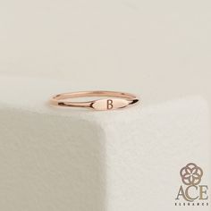 ♥ Custom Initial Ring ♥ First quality handcrafted 925 silver and 8k, 14k, 18k Solid Gold Rings by Ace Elegance, a perfect gift for you and your loved one ♥  ☆ Back to my store for more options: https://www.etsy.com/shop/AceElegance ☆ All the pieces you purchased from AceElegance come with a Certificate of Authenticity(925 Sterling Silver, 8k Solid Gold, 14k Solid Gold, 18k Solid Gold) ☆ www.aceelegance.com ☆ ► TINY SIGNET RING * Material: High Quality 925 Sterling Silver, 8k Solid Gold, 14k Solid Gold, 18k Solid Gold * Colors: Yellow(gold-plated) ∙ White(silver colored) ∙ Rose(rose gold-plated) * All our jewelry is custom made by hand with care in our workshop  ► O T H E R * I N F O R M A T I O N * All items are nicely packaged and ready to gift in elegant jewelry boxes.  * If you can't fi Ring Initial, Letter Ring, Silver Stacking Rings, Initial Ring, Polish Silver, Solid Gold Rings, Personalized Initials, Elegant Jewelry, Signet Ring