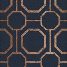 105772 Wallpaper Available Exclusively at Designer Wallcoverings Dusk Wallpaper, Coloured Wallpaper, Blue And Gold Wallpaper, Wallpaper Bright, Navy And Copper, Graham Brown, Navy Wallpaper, Embossed Wallpaper, W Wallpaper