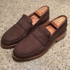 Men’s 44 (11 Us) Girotti Suede Cinnamon Penny Loafers. Handmade In Italy. New Without Box Https://Girotti.Com/Mens-Casual-Shoes/Men-S-Penny-Loafers-2615.Html Casual Wingtip Moccasins With Goodyear Welt, Casual Wingtip Goodyear Welted Moccasins, Semi-formal Wingtip Moccasins Goodyear Welted, Masculine Wingtip Moccasins With Goodyear Welt, Goodyear Welted Wingtip Moccasins, Semi-formal Plain Toe Moccasins With Goodyear Welt Construction, Semi-formal Moccasins With Goodyear Welt And Plain Toe, Goodyear Welt Wingtip Moccasins For Semi-formal, Semi-formal Round Toe Moccasins With Goodyear Welt Construction