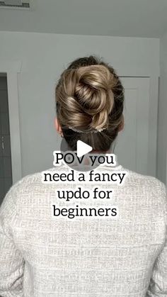 Lainey Ostrom on Instagram: "POV you need a fancy updo for beginners and find this one! Need an updo for a holiday part but suck at hair? I got you. Give this one a go!  - #longhairupdo #messybuntutorial #highbunupdo #updovideo #christmashairstyles" Fancy Updo, Messy Bun Tutorial, Bun Updo, Long Hair Updo, Clip Hair, Party Hairstyles, Claw Clip, I Got You