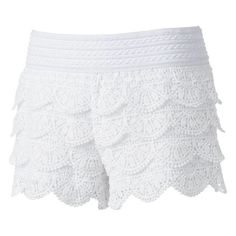 Brand New Without Tags. Perfect For Festivals! Define Feminine, White Crochet Shorts, Goth Fashion Punk, Junior Fashion, Crochet Shorts, Junior Outfits, Goth Fashion, Gothic Fashion, Crochet Lace