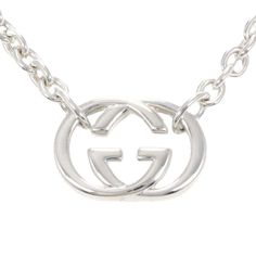 Brand New With Box And Pouch 18” 100000000% Authentic Gucci 952 Sterling Silver Necklace. Luxury Gucci Necklace For Gift, Formal Necklaces With Logo Charm, Elegant Gucci Sterling Silver Necklace, Classic Gucci White Gold Necklace, Luxury Gucci Necklace For Formal Occasions, Designer Formal Necklaces With Logo Charm, Designer Formal Necklace With Logo Charm, Designer Silver Oval Jewelry, Designer Oval Silver Jewelry