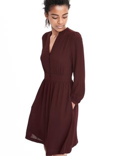 Banana Republic Shirtdress, Fall Dresses, Above The Knee, Festival Fashion, Get Dressed, Banana Republic, New Dress, Wrap Dress, High Neck Dress