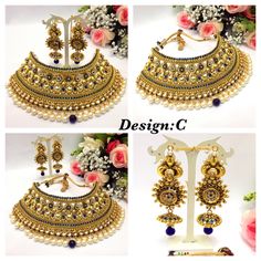 Handmade Polki kundan Mukut Necklace Set with Earrings and Tika One Gram Gold Plated It is a perfect match with formal attire on special occasions or with casual wearing.  Slight Colour variations possible due to difference in screen and photograph  Item Code: WATI 9520-233 Traditional Hand Set Chandbali Sets, Ceremonial Jewelry Sets With Latkans For Diwali, Heavy Gold Kundan Traditional Wear, Kundan Temple Jewelry Sets With Latkans, Bollywood Kundan Jewelry Sets With Latkans, Ceremonial Kundan Sets With Intricate Design, Ceremonial Gold Jewelry Sets With Stone Work, Gold Kundan Jewelry Sets With Latkans, Traditional Gold Kundan Necklace Hand Set