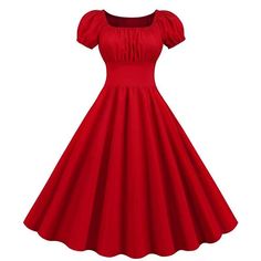 Silhouette:A-Line; Hemline / Train:Knee Length; Season:Spring  Summer; Look After Me:Machine wash; Gender:Women's; What's in the box:Dress; Types:Flare Dress,Swing Dress; Style:Vacation Dress,1950s,Retro Vintage,Floral; Occasion:Homecoming,Casual Daily,Party  Evening,Tea Party,Daily Wear; Material:Polyester; Age Group:Adults'; Pattern:Printing,Floral; Neckline:Square Neck; Sleeve Type:Puff Sleeve; Listing Date:04/24/2023; Clothing Waist:null; Length:null; Bust:null Cute Princess Dresses, Dresses For Mexico, Red Dresses Short, Photo Dress Ideas, Steampunk Wedding Dress, Vestidos Retro, Mid Calf Dresses, Custom Gown, Female Clothes