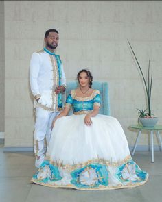 Couples' Wedding Cloth Habesha Wedding Dress Couples' Habesha Cloth Habesha Kemis Zuria Habesha Cloth for Couples ሀበሻ ቀሚስ ሀበሻ ልብስ Habesha Wedding Dress, Habesha Culture, Ethiopian Wedding Dress, Habesha Wedding, Ethiopian People, Ethiopian Wedding, Ethiopian Clothing, Habesha Dress, Ethiopian Traditional Dress