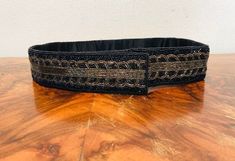 "Cumberbund belt, beaded belt, Black, Gold, Amber, Medium, Cumber Bun Velcro close Measurements: Width 2\" length 33\" Excellent condition, unused AJ904 Cumberbund belt, beaded belt, Black, Gold, Amber, Medium, Cumber Bun" Nancy Drew Books, Beaded Belt, Pins And Needles, Nancy Drew, Needle Minders, Belt Black, Suspender Belt, Paper Pattern, Craft Organization