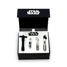 three star wars items in a black box