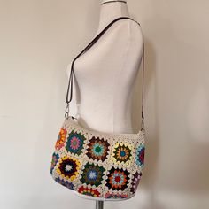 Shoulder Bag Crochet, Bag Crochet, Boho Stil, Estilo Boho, Crochet Bag, Shoulder Bags, Portugal, Crossbody Bag, Shoulder Bag