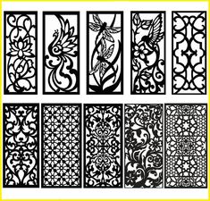 the different patterns and designs used in laser cutting