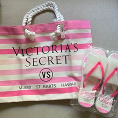 New!!! Perfect For Summer Vacay! Victoria's Secret White Bag For Beach, Victoria's Secret White Beach Bag, Victoria's Secret Beach Bag For Summer, Victoria's Secret Pink Bags For Vacation, Victoria's Secret Pink Vacation Bag, Victoria's Secret Summer Beach Bag, Victoria's Secret Summer Vacation Bags, Victoria's Secret White Bag For Spring, Pink Beach Bag