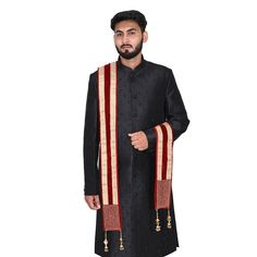 Handmade men stole for kurta set of sherwani                            Material- velvet Look- traditional & ethnic Package content- one piece sherwani dupatta with tassels attached Care: dry clean wash only Traditional Mens Wear, Kurta Set For Wedding, Wedding Shawls, Wedding Shawl, Mens Wear, Kurta Set, Men's Wear, Shawls And Wraps, Wedding Accessories