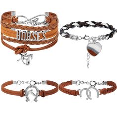 PRICES MAY VARY. What You Will Get: you will get 4 pieces of matching couples bracelets of different styles, which can meet your daily use and replacement needs; You can also share them with others Adorable Horse Design: these horse bracelets are full of horse elements; If you are a horse lover, wearing these can show your love for horses and show others that you are a thousand mile horse Adjustable Size: the wrist strap of this bracelet with horses is adjustable and suitable for most people; Yo Matching Couples Bracelets, Horse Party Favors, Relationship Bracelets, Promise Bracelet, Couples Bracelets, Horse Bracelet, Horse Party, Horse Diy, Horse Jewelry