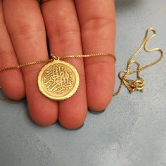 14k Solid Gold - Allah Necklace - Arabic Necklace - Islamic Jewelry - Arabic Jewerly Gift - Arabic Pendant - Islamic Necklace - Allah Symbol . . . . . . . . . . . . . . . . . . . . . . . . . . . . . . . . . . . . . . . . . . . . . . . . . . . . . . Looking for a thoughtful gift for your loved one? You will love this high quality 14k solid gold Allah necklace. This is a perfect gift for your girlfriend or wife. This lovely 14k solid gold Arabic necklace is made to order. Purchase one for your mom Personalized Vintage Gold Plated Jewelry, Personalized Vintage Gold-plated Jewelry, Antique Gold Jewelry For Commemoration, Antique Round Jewelry For Commemoration, Antique Commemorative Round Jewelry, Gold Coin Jewelry For Anniversary, 14k Gold Coin Jewelry For Commemoration, Handmade Custom Gold Necklace In 14k Gold, Spiritual 14k Stamped Pendant Jewelry