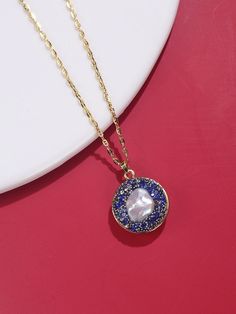 Immerse yourself in the celestial beauty of our Starry Dreams collection. This exquisite set features a Baroque pearl intricately set with stunning blue gemstones, symbolizing a perfect blend of art and nature. The set includes a pendant necklace, a ring, and earrings, each showcasing the unique allure of the Baroque pearl. The pendant measures 1.85*1.85 cm, elegantly suspended on a 52 cm necklace with an additional 5 cm extension for adjustable length. Elevate your style with this mesmerizing combination of artistic design and the timeless elegance of pearls. This thoughtful 3-piece pearl set features fine quality AAA freshwater baroque pearls that are blemish-free with a rich luster. This pendant and earring set is simple, elegant, and classic. Jewelry Set includes: Pendant Necklace A pa Luxury Blue Pearl Drop Jewelry, Luxury Blue Jewelry With Pearl Drop, Blue Round Pendant Necklace For Party, Blue Pearl Pendant Jewelry, Celestial Style Pearl Pendant Necklaces, Blue Pendant Jewelry With Pearl, Pearl Drop Medallion Jewelry Gift, Blue Pearl Drop Jewelry For Gift, Blue Pearl Drop Jewelry