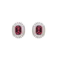 Rubellite art deco gemstone stud earrings / 18k gold jewelry red gemstone earring / Diamond baguette stud earrings woman / Zorayajewels PRODUCT DETAILS - ➡️GEMSTONE DETAILS : ❋ Gemstone : Rubellite, MOP ❋ Gemstone Weight : 4.68 Cts., 2.61 Cts ❋ Gemstone Size : 9X6.7 MM ❋ Gemstone Shape : Cushion Cut ❋ Gemstone Type : Natural ➡️DIAMOND DETAILS : ❋ Diamond Weight : 1.04 Cts. ❋ Diamond Shape : Round Cut ❋ Diamond Color & Clarity : HI_SI ❋ Diamond Cut : Excellent ❋ Diamond Type : Natural ➡️METAL DET Gold Studs Earrings, Baguette Studs, Gold Schmuck, Diamond Baguette, Gemstone Stud Earrings, Red Gemstones, 18k Gold Jewelry, Pink Gemstones, Diamond Stud Earrings