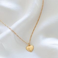 LE sensor necklace 16" Coda Heart Necklace Personalized Heart Pendant Charm Necklace For Everyday, Heart-shaped Name Necklace With Charm As Gift, Heart Shaped Name Necklace With Heart Charm As Gift, Dainty Heart Pendant Name Necklace For Everyday, Heart Shape Name Necklace With Heart Charm As Gift, Dainty Everyday Name Necklace With Heart Pendant, Dainty Necklace With Heart Charm For Personalized Gift, Everyday Heart Initial Pendant Necklace For Mother's Day, Everyday Heart Charm Necklace For Mother's Day