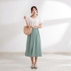 Size Chart :  It is the garment's measurements, Not body measurements . Size XS:  Flexible Waist: 65cm-80cm（25.6"-29.5"）, Length: 75 cm （29.5"） Size S: Flexible Waist: 70cm-85cm（27.5"-33.5"）, Length: 75 cm （29.5"） Size M: Flexible Waist: 75cm-90cm（29.5"-35.5"）, Length: 75 cm （29.5"） Size L: Flexible Waist: 80cm-95cm（31.5"-37.5"）, Length: 75 cm （29.5"） Size XL: Flexible Waist: 90cm-105cm（35.5"-41.5"）, Length: 75 cm （29.5"） Size XXL: Flexible Waist: 100cm-115cm（39.5"-45.5"）, Length: 75 cm （29.5"） Size 3XL: Flexible Waist: 110cm-125cm（43.5"-49.5"）, Length: 75 cm （29.5"） Size 4XL: Flexible Waist: 120cm-135cm（47.5"-53.5"）, Length: 75 cm （29.5"） Size 5XL: Flexible Waist: 130cm-145cm（51.5"-57.5"）,  Length: 75 cm （29.5"） Size 6XL: Flexible Waist: 140cm-150cm（56.5"-63.5"）,  Length: 75 cm （29.5"） 🌸 Cotton Midi Skirt With Side Pockets, High Waist Cotton Skirt In Solid Color, High-waist Solid Color Cotton Skirt, High Waist Solid Color Cotton Skirt, Cotton Maxi Skirt With Side Pockets And Relaxed Fit, Cotton Maxi Skirt With Side Pockets, High-waist Cotton Pencil Skirt With Pockets, High Waist Cotton Pencil Skirt With Pockets, Spring Cotton Pencil Skirt With Pockets