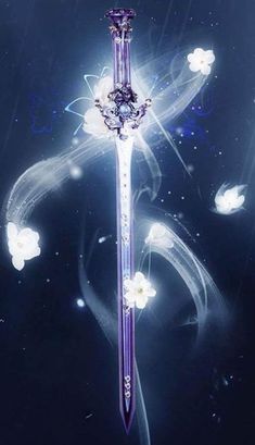 This spell allows you to create a sword that is made out of energy and aura. Afrique Art, Fantasy Props, Cool Swords, Magical Jewelry, Wattpad Fanfiction, Arte Fantasy, Magic Art, 판타지 아트, Fantasy Artwork