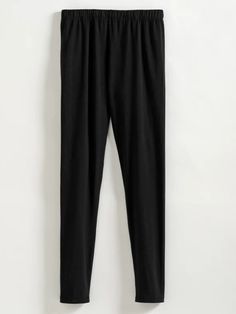 Solid Legging Pants Casual High-waisted Tight Pants, Tight Casual Pants, Solid Color Tight Casual Pants, Casual Tight Leggings, Tight Straight Leg Trendy Leggings, Solid Color Leggings For Spring, Tight Solid Ankle-length Pants, Trendy Non-stretch Solid Jeggings, Elastic Full Length Leggings For Fall