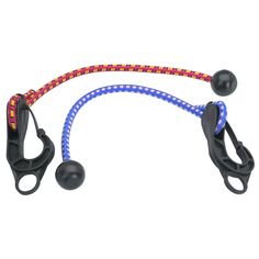 an exercise rope with two balls attached to it