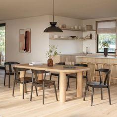 Muhly White Oak Scandinavian Dining Table for 6 | Article Mixed Dining Chairs, Secret Basement, White Oak Dining Table, Dining Table For 6, Scandinavian Dining Table, Scandinavian Dining Room, Scandinavian Kitchen Design, Dining Table Ideas, Marble Top Dining Table