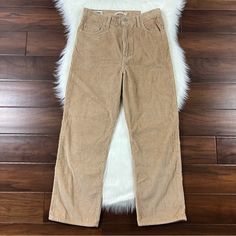 Levi's Women's Size 29 X 27 Granola - Tan Corduroy Ribacge Straight Ankle Pants, Zipper Fly, Five Pockets, 100% Cotton, No Stretch, Style # 797550017 New With Tags Pictures Show Full Details And Measurements Thanks For Looking :) High Rise Corduroy Jeans For Spring, High-rise Corduroy Jeans For Spring, Spring Tapered Leg Corduroy Bottoms, Levi's Casual Corduroy Jeans, Spring Corduroy Tapered Leg Pants, Spring Tapered Leg Corduroy Pants, Levi's Corduroy Jeans, Levi's Pants With Five Pockets For Fall, Levi's Straight Leg Corduroy Bottoms