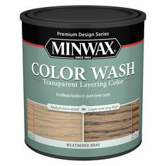 a can of minwax color wash with woodgrain in the bottom corner