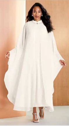 #ad Premium Quality Size 18W PLUS Ashro Ivory Formal Dinner Party Church Jessica Jacket Dress, Fashion Women's Dresses White Church Dresses For Women, Church Attire For Women, White Church Dress, Mormon Fashion, Ministry Apparel, Clergy Women, Cogic Fashion, Formal Dinner Party, Chiffon Cape