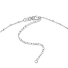 Stunning square beads punctuate the length of this exceptional women's Saturn choker necklace. Fashioned in 14K white gold, the adjustable 13-inch cable chain secures in place with a lobster clasp. Adjustable Silver Necklace With Cable Chain, Adjustable Silver Cable Chain Necklace, Adjustable Silver Cable Chain Necklaces, Adjustable White Gold Necklace With Delicate Chain, Elegant Adjustable Necklace With Extender, Necklaces With Adjustable Chain And Square Pendant, Adjustable Sterling Silver Necklace With Satellite Chain, Modern Adjustable Cable Chain Necklace, Adjustable Silver Necklace With Satellite Chain