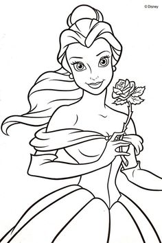 22+ Great Photo of Belle Coloring Pages - davemelillo.com | Disney ... image.