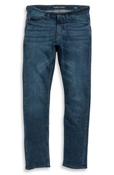 Crafted from premium Italian vintage stonewash denim, these jeans are designed to look and feel like they've already been lovingly broken in. 32" inseam; 14" leg opening; 10" front rise 98% cotton, 2% elastane Machine wash, line dry Imported Rigid Denim Washed Jeans, Full-length Rigid Denim Washed Jeans, Full Length Rigid Denim Washed Jeans, Faded Full-length Rigid Denim Jeans, Fitted Washed Blue Jeans With Five Pockets, Faded Full Length Rigid Denim Jeans, Faded Recycled Denim Cropped Jeans With Five Pockets, Straight Washed Denim Jeans, Faded Jeans With Straight Hem And Five Pockets