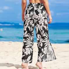 Step into paradise with our Tropical Drawstring Straight Leg Pants! These stylish pants feature a tropical print that exudes vacation vibes and adds a pop of color to your wardrobe. The drawstring waist ensures a comfortable and adjustable fit, while the straight leg design offers a relaxed and chic silhouette. Whether you pair them with a simple t-shirt, a breezy blouse, or a casual tank top, these Pants offer a relaxed and effortless style that is perfect for warm weather and laid-back summer Affordable Swimwear, Simple T Shirt, Vacation Vibes, Stylish Pants, Simple Tshirt, Casual Tank Tops, Bottom Clothes, Pull On Pants, Straight Pants